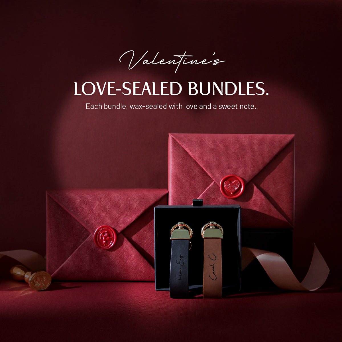 [Sweet Set E] Meissa Bifold Leather Card Holder + Hera Keychain