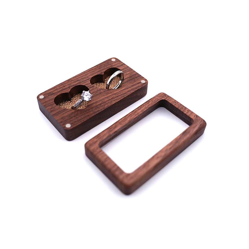 Double-Love Wooden Jewelry Box