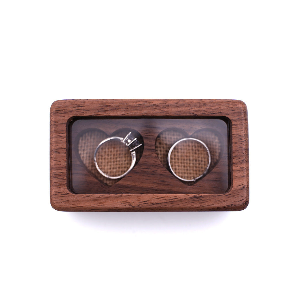 Double-Love Wooden Jewelry Box