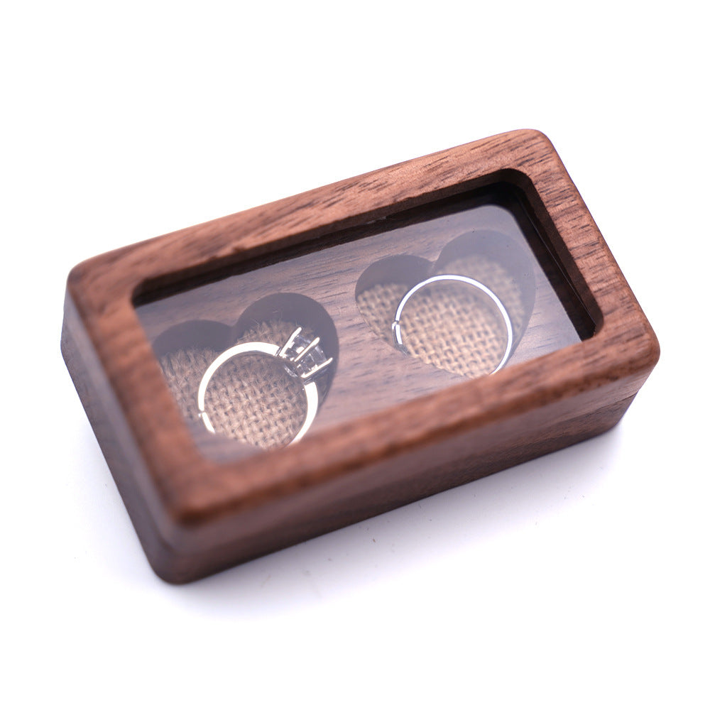 Double-Love Wooden Jewelry Box