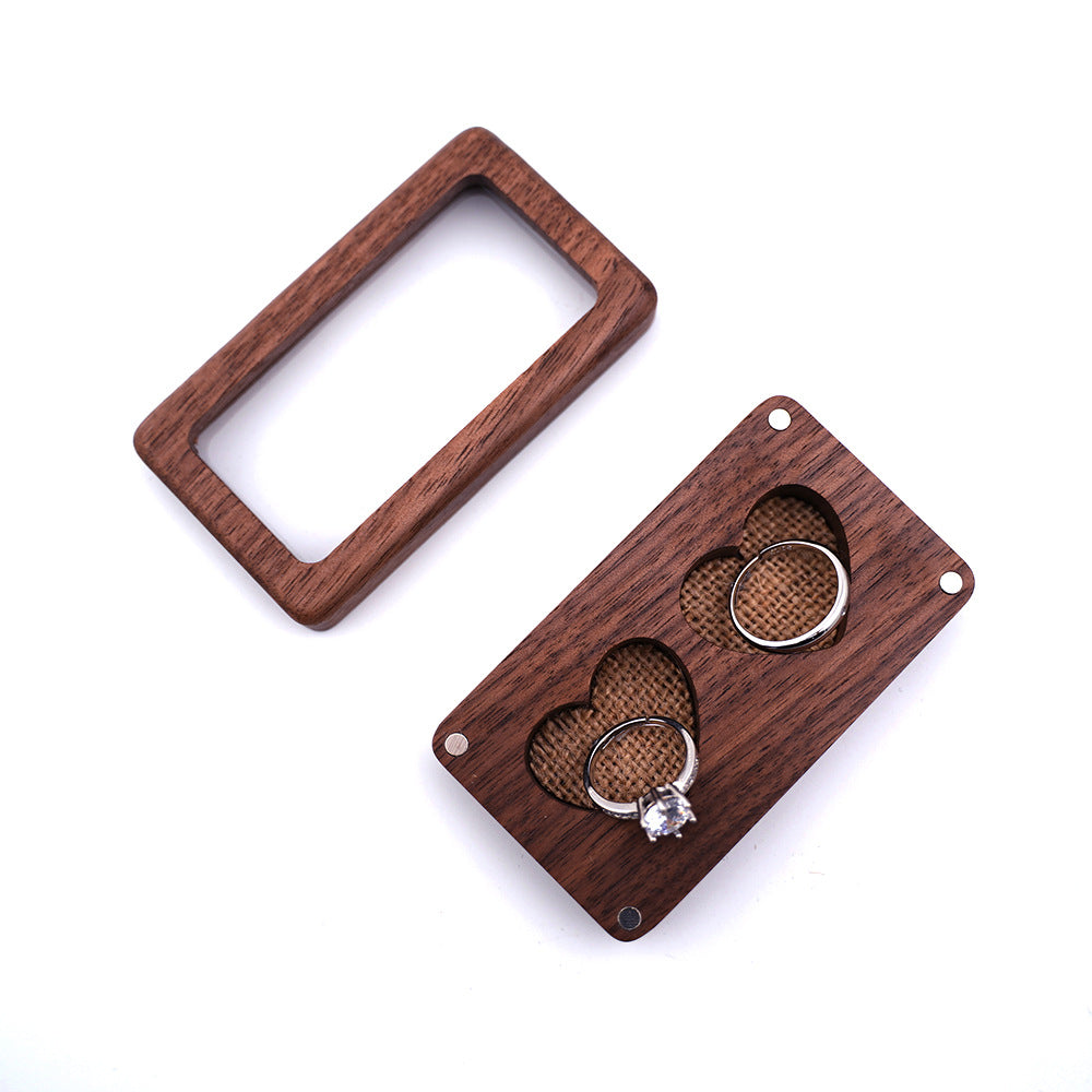 Double-Love Wooden Jewelry Box