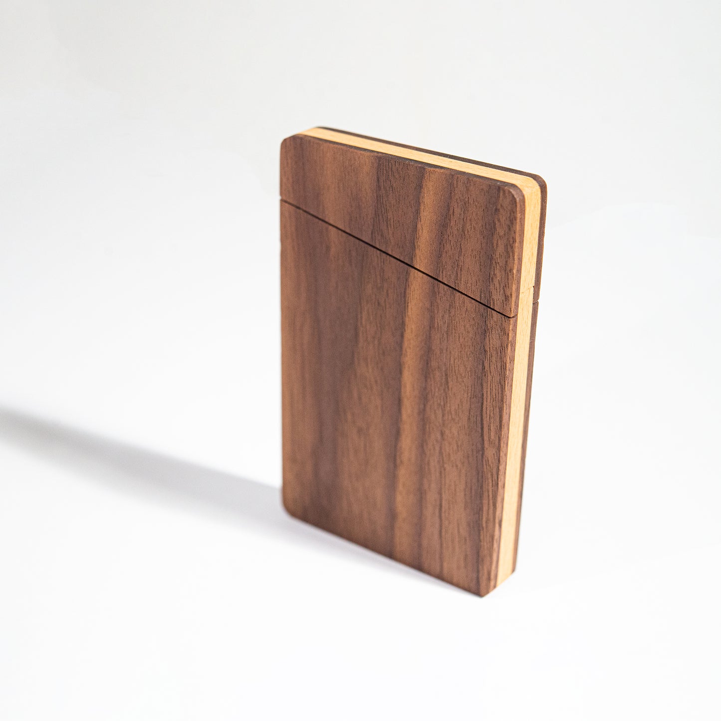 Wooden Flip Cap Stylish Card Holder