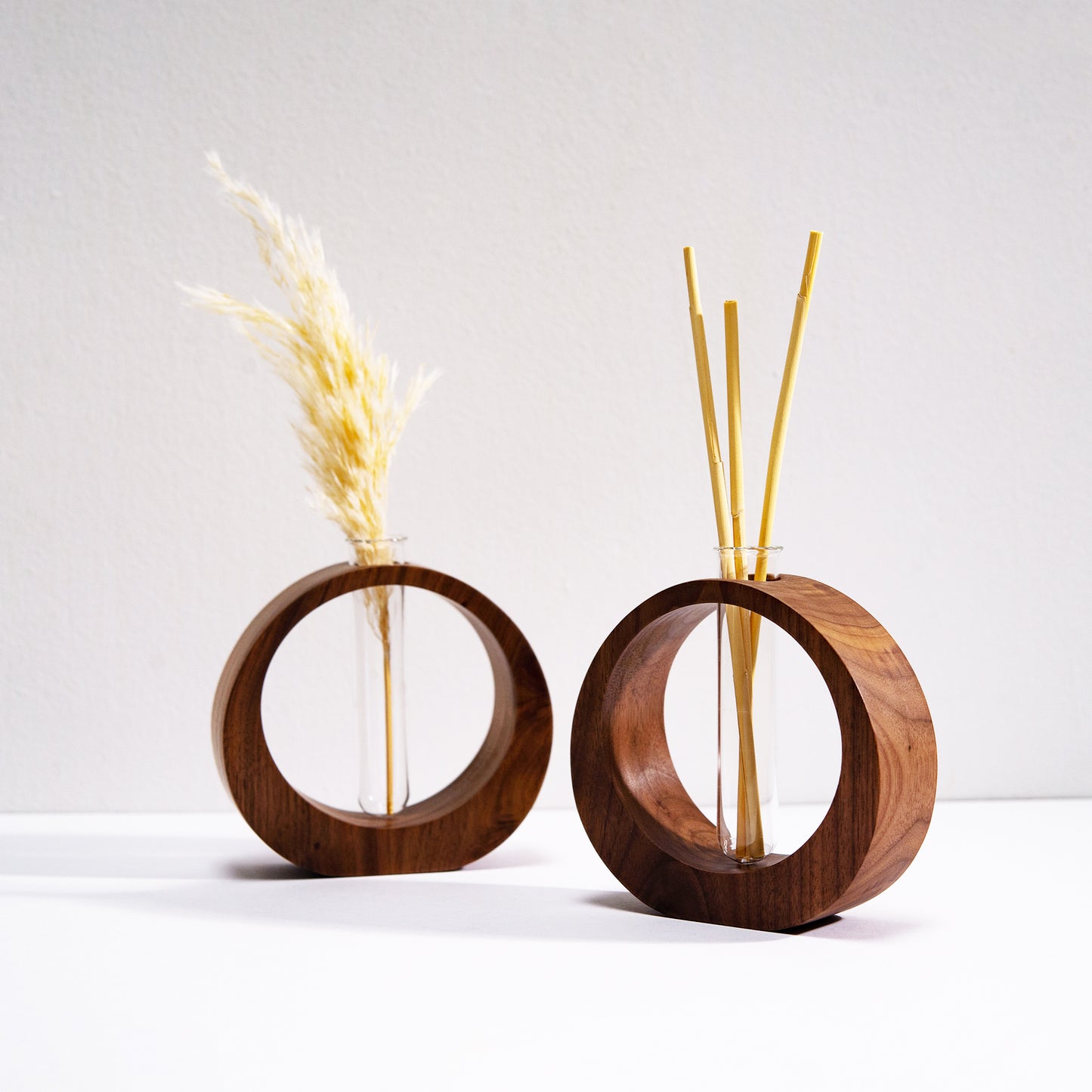 Minimal Wooden EnsoZen Vase