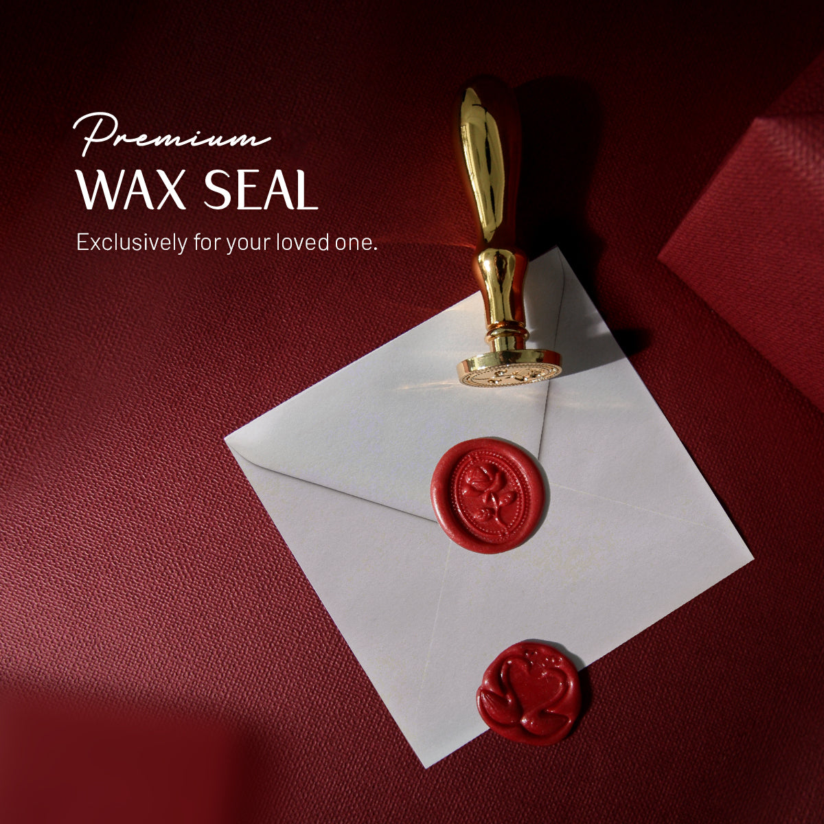 [Sweet Set C] Couple Cursa Leather Passport Holders + Wax Seal