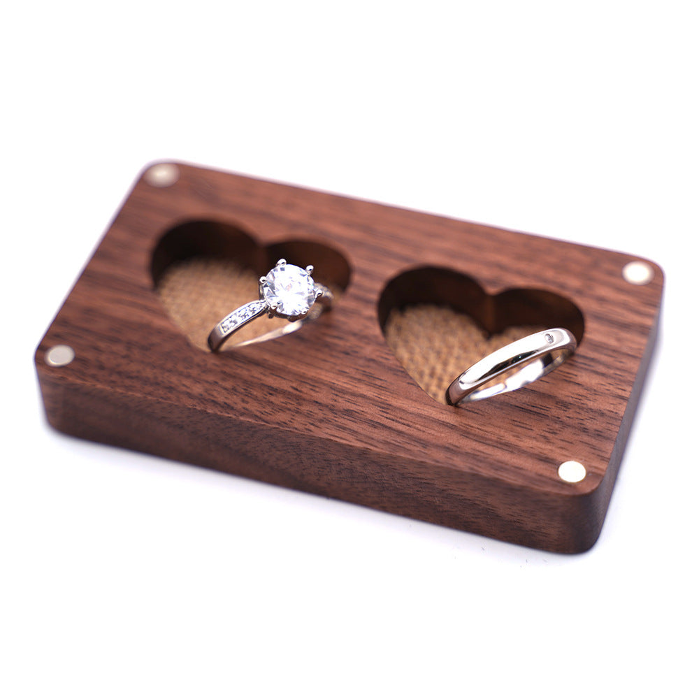 Double-Love Wooden Jewelry Box