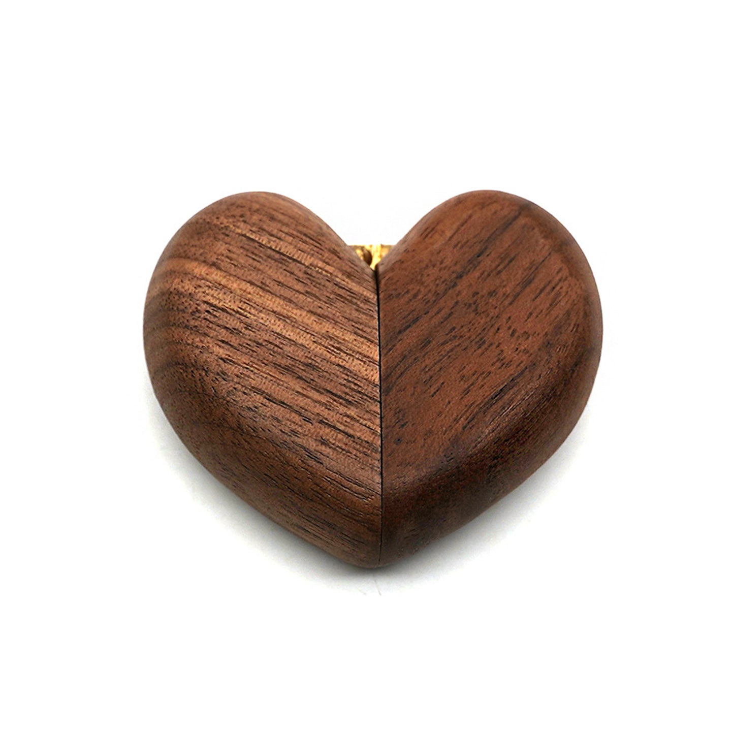 Special Love Shape Wooden Ring Box
