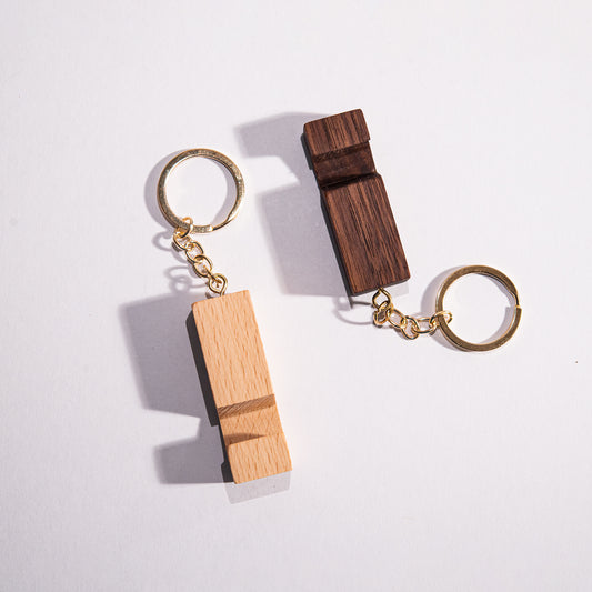 2 in 1 Wooden Keychain + Phone Holder