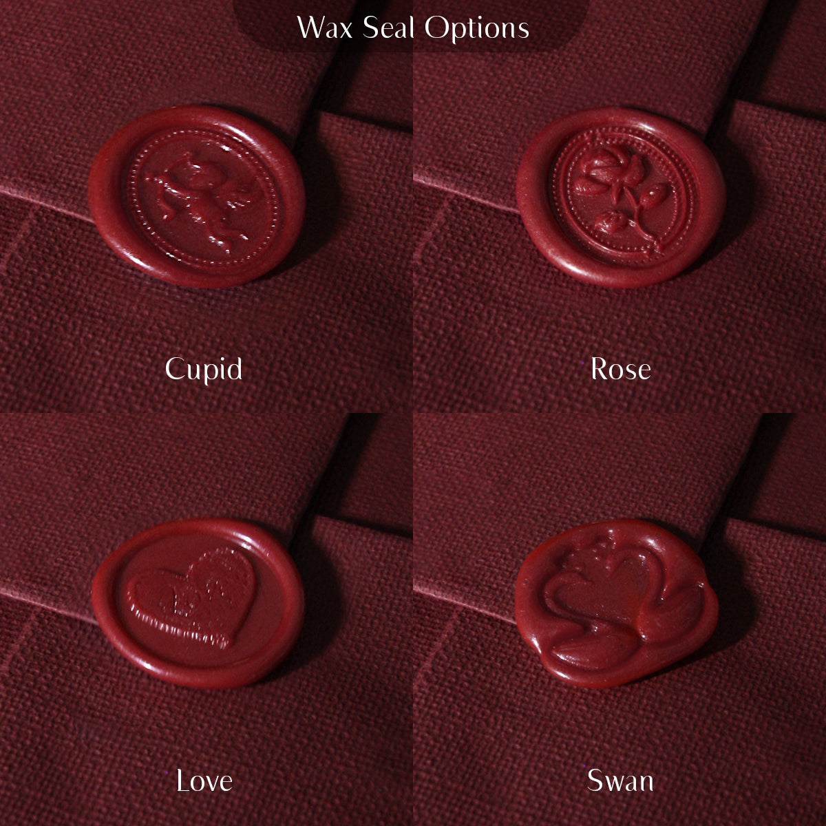 [Sweet Set B] Couple Castor Leather Luggage Tag + Wax Seal