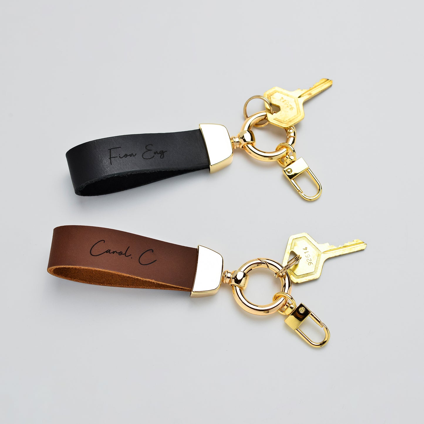 Hera Classic Leather Keychain